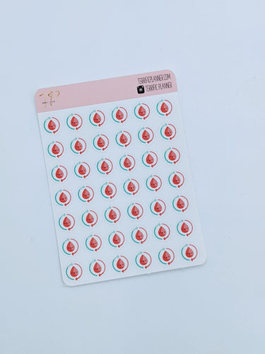 Monthly Period Icon Stickers